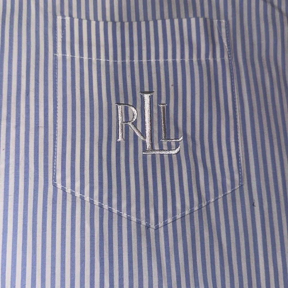 Lauren Ralph Lauren‎ Striped Tunic/Dress with Embroidered RLL on pocket size L